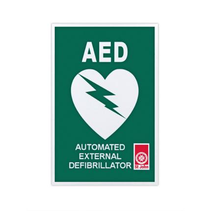 Sign - AED polyethylene 300mm x 200mm
